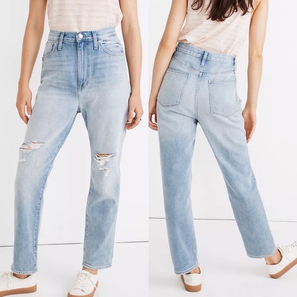 Madewell Denim - Madewell The Mom Jean Gilford Ripped Edition